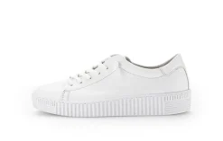 Gabor Damen Sneaker low Leder Wechselfußbett weiß S14 43.331.21