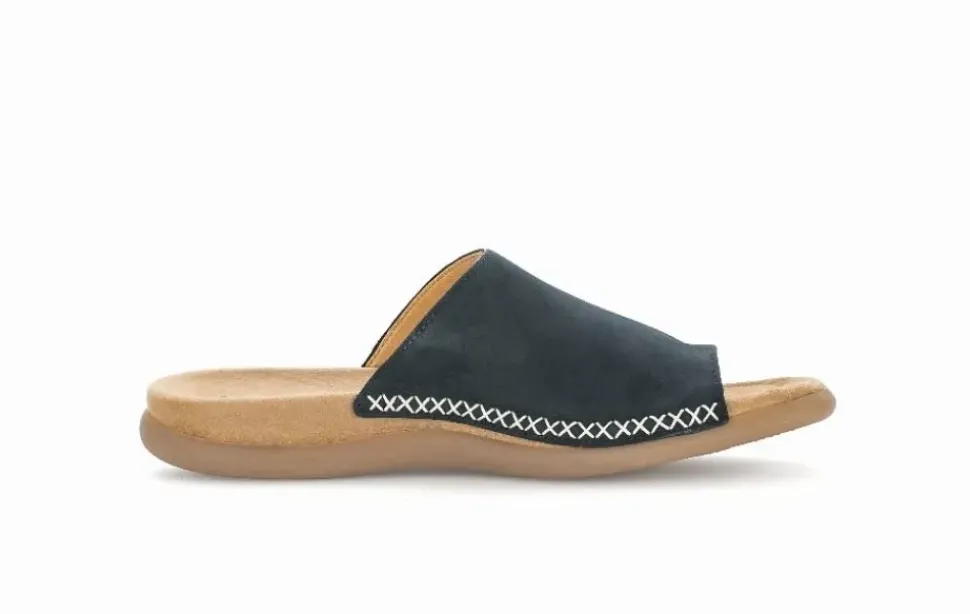 Gabor Damen Zehentrenner Rauleder blau S14 03.700.16