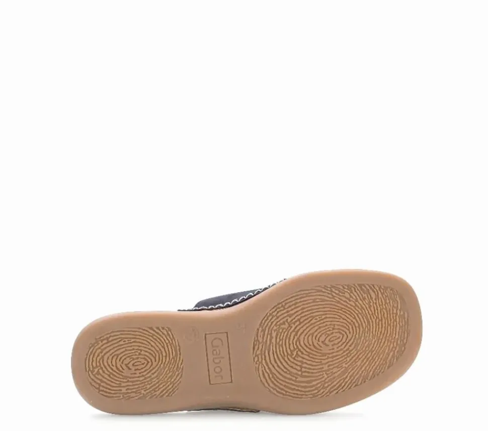 Gabor Damen Zehentrenner Rauleder blau S14 03.700.16