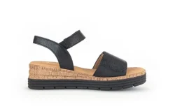 Gabor Keilsandalette Leder COMFORT-Mehrweite G schwarz S14 42.700.57