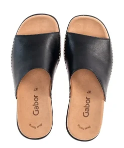 Gabor Pantolette Leder schwarz 03.705.27