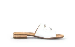 Gabor Pantolette Leder  Zierschnalle  COMFORT-Mehrweite G weiß S14 42.792.50