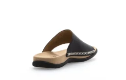 Gabor Pantolette Zehentrenner Leder schwarz 03.700.27