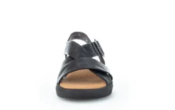 Gabor Plateau Sandale Leder schwarz S12  84.603.27