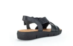Gabor Plateau Sandale Leder schwarz S12  84.603.27