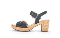 Gabor Plateau Sandale schwarz S13 24.764.27