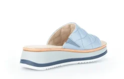 GABOR RHODOS Pantolette blau Leder Mehrweite 82.741.26