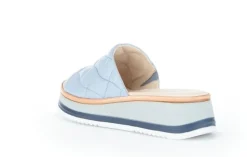 GABOR RHODOS Pantolette blau Leder Mehrweite 82.741.26