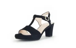 Gabor Riemchensandale Rauleder COMFORT-Mehrweite G schwarz S14 42.391.47