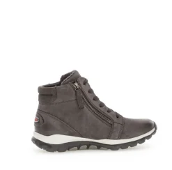 Gabor rollingsoft Schnürstiefelette Rauleder Wechselfußbett grau S23 36.868.39