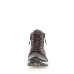 Gabor rollingsoft Schnürstiefelette Rauleder Wechselfußbett grau S23 36.868.39