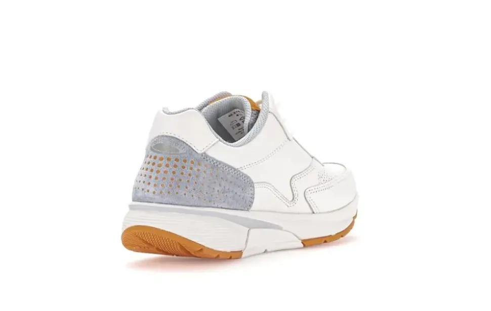 Gabor rollingsoft Sneaker Leder Materialmix Wechelfußbett weiß S14 9.876.51