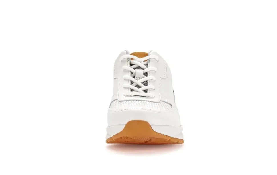 Gabor rollingsoft Sneaker Leder Materialmix Wechelfußbett weiß S14 9.876.51