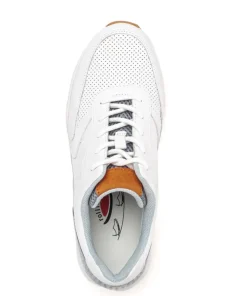 Gabor rollingsoft Sneaker Leder Materialmix Wechelfußbett weiß S14 9.876.51