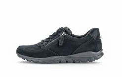 Gabor rollingsoft Sneaker low Rauleder Wechselfußbett blau S23 36.968.26