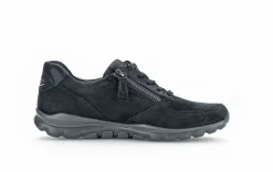 Gabor rollingsoft Sneaker low Rauleder Wechselfußbett blau S23 36.968.26