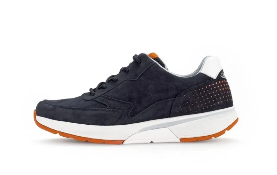 Gabor rollingsoft Sneaker Rauleder Wechselfußbett blau S14 9.876.36