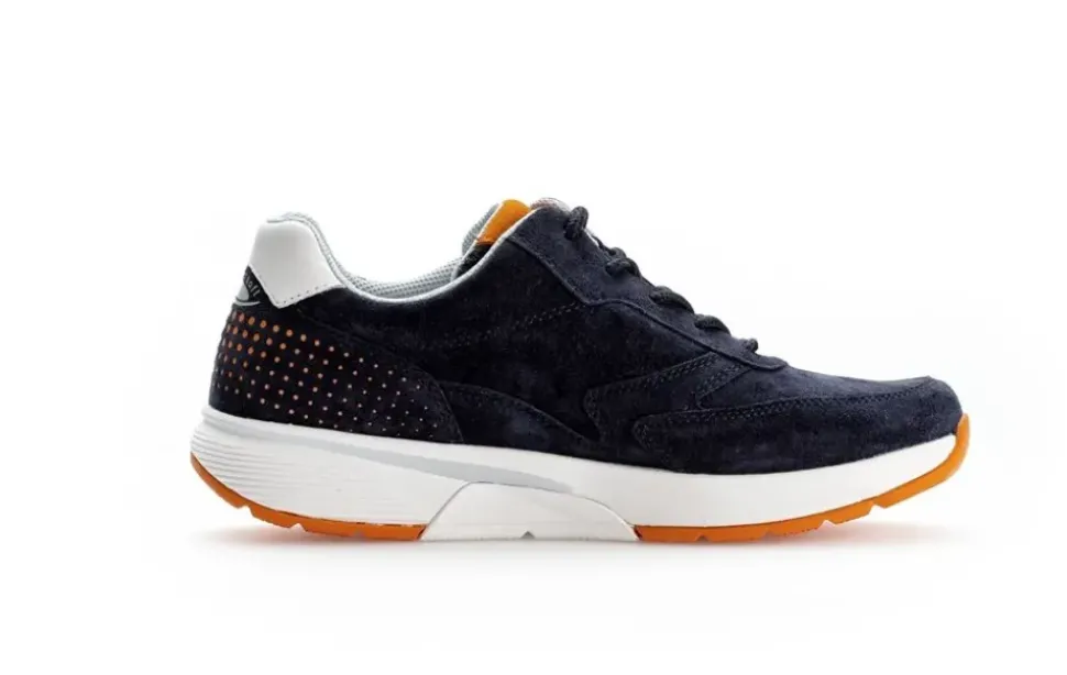 Gabor rollingsoft Sneaker Rauleder Wechselfußbett blau S14 9.876.36
