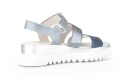 Gabor Sandalette Keilabsatz blau S13 24.610.66
