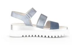 Gabor Sandalette Keilabsatz blau S13 24.610.66