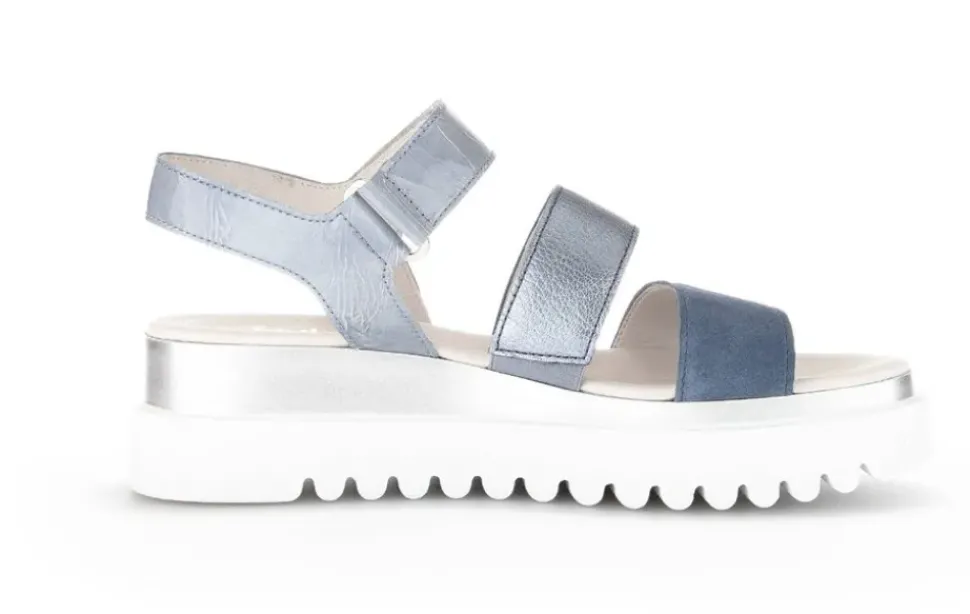Gabor Sandalette Keilabsatz blau S13 24.610.66