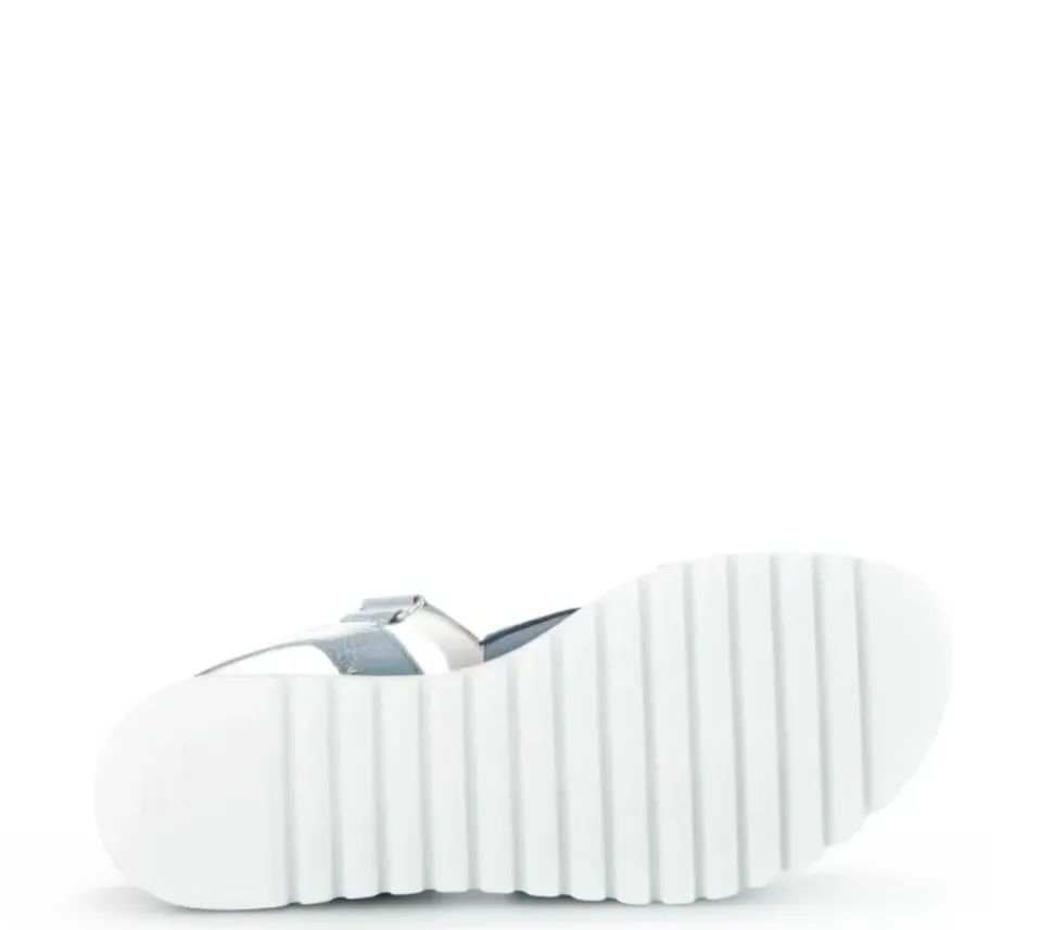Gabor Sandalette Keilabsatz blau S13 24.610.66