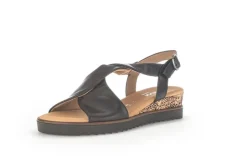 Gabor Sandalette Keilabsatz schwarz S13  22.751.27