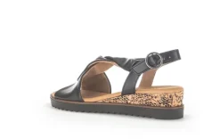 Gabor Sandalette Keilabsatz schwarz S13  22.751.27