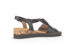 Gabor Sandalette Keilabsatz schwarz S13  22.751.27