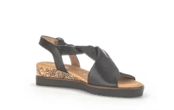 Gabor Sandalette Keilabsatz schwarz S13  22.751.27