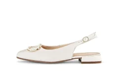 Gabor Slingpumps Leder Zierschnalle COMFORT-Mehrweite G creme S14  42.242.53
