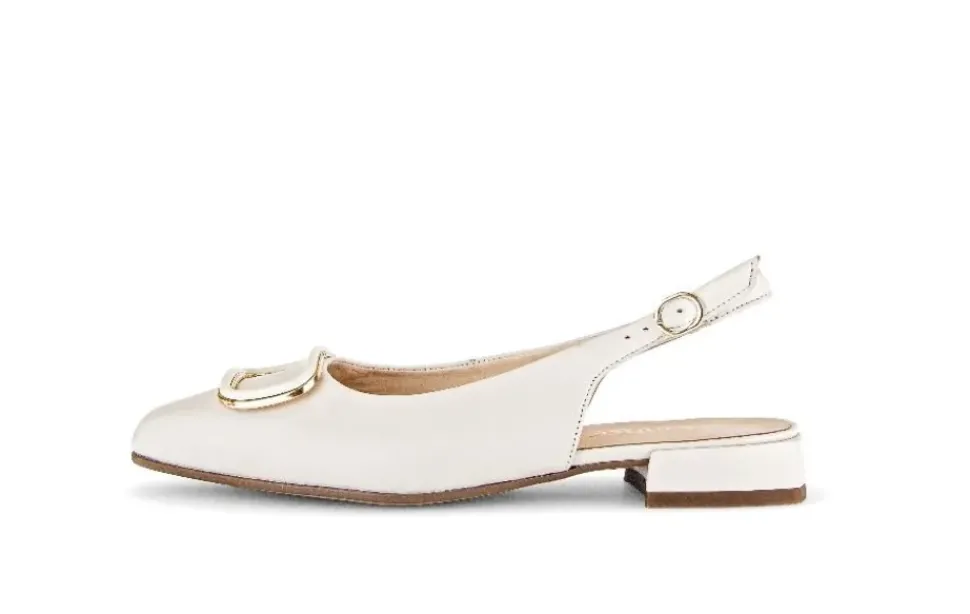 Gabor Slingpumps Leder Zierschnalle COMFORT-Mehrweite G creme S14 42.242.53
