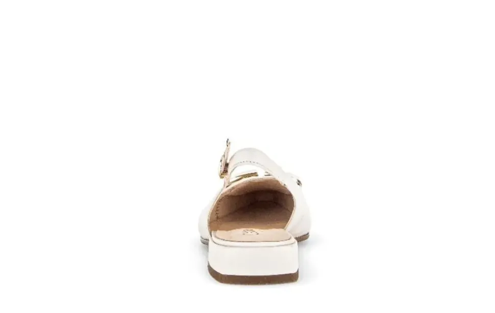 Gabor Slingpumps Leder Zierschnalle COMFORT-Mehrweite G creme S14 42.242.53