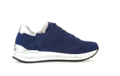 Gabor Sneaker low Leder Comfort- Mehrweite H Wechselfußbett blau S14 46.528.36