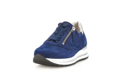 Gabor Sneaker low Leder Comfort- Mehrweite H Wechselfußbett blau S14 46.528.36