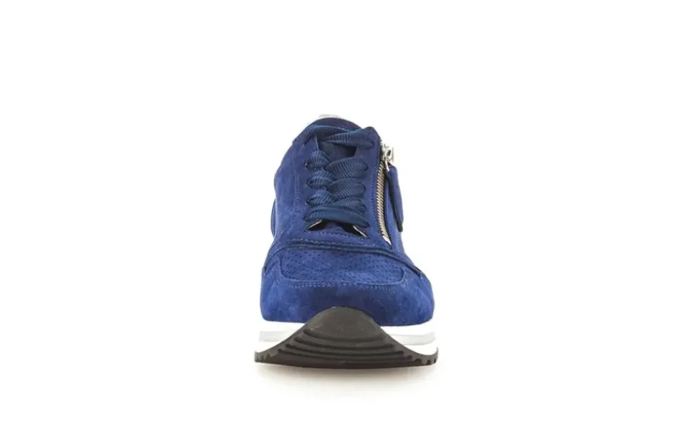 Gabor Sneaker low Leder Comfort- Mehrweite H Wechselfußbett blau S14 46.528.36