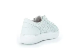 Gabor Sneaker low Leder Flechtoptik Wechselfußbett blau S12 83.324.26
