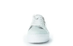 Gabor Sneaker low Leder Flechtoptik Wechselfußbett blau S12 83.324.26