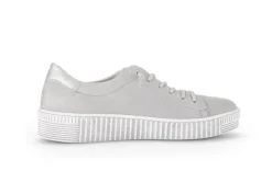 Gabor Sneaker low Rauleder Wechselfußbett grau S13  23.331.19