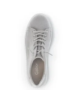 Gabor Sneaker low Rauleder Wechselfußbett grau S13  23.331.19