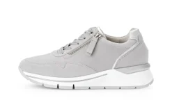 Gabor Sneaker Rauleder Wechselfußbett COMFORT-Mehrweite H grau S14  9.587.40