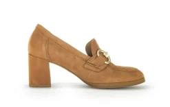 Gabor Trotteur Hochfrontpumps Rauleder Schmuck-detail braun S23 35.292.14