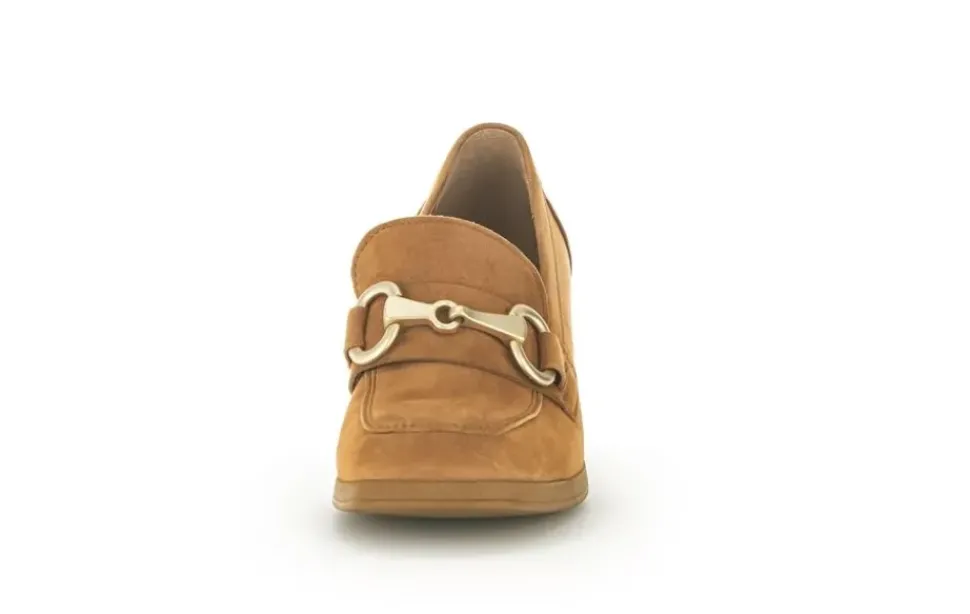 Gabor Trotteur Hochfrontpumps Rauleder Schmuck-detail braun S23 35.292.14