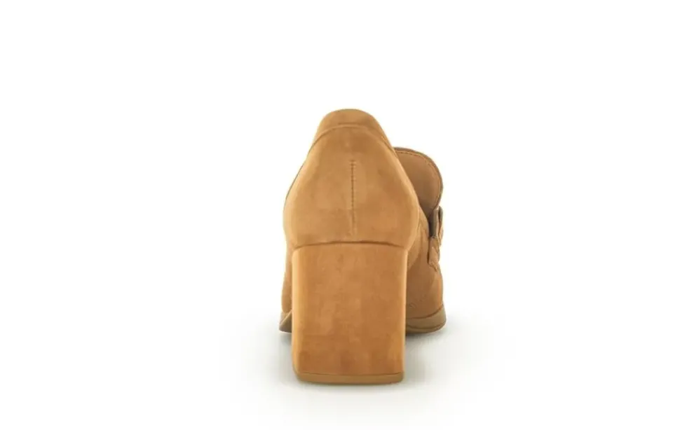 Gabor Trotteur Hochfrontpumps Rauleder Schmuck-detail braun S23 35.292.14