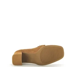 Gabor Trotteur Hochfrontpumps Rauleder Schmuck-detail braun S23 35.292.14