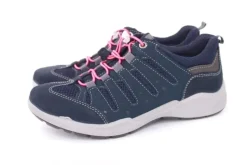 IMAC Damen Halbschuh Wanderschuh Schnellschnürung blau grau S12 156650