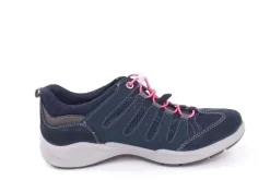 IMAC Damen Halbschuh Wanderschuh Schnellschnürung blau grau S12 156650