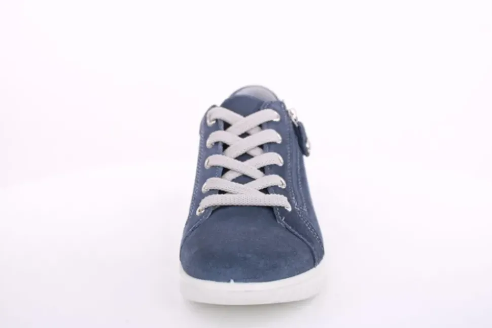 Imac Damen Schnürschuh Leder Wechselfußbett blau S13 355820
