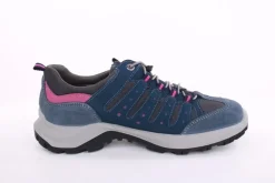 Imac Damen Trekkingschuh Wanderschuh Schnellschnürung Leder/ Mesh blau S13 356740