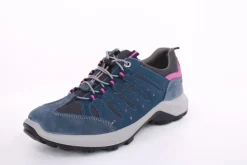 Imac Damen Trekkingschuh Wanderschuh Schnellschnürung Leder/ Mesh blau S13 356740